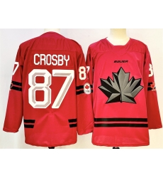 Men Canada Hockey 87 Sidney Crosby Red Stitched Jersey Men Canada Hockey 87 Sidney Crosby Red Stitched Jersey
