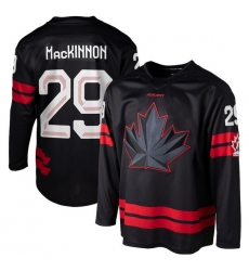 Mens Nathan MacKinnon #29 Black Hockey Canada 2026 Replica Jersey Mens Nathan MacKinnon #29 Black Hockey Canada 2026 Replica Jersey