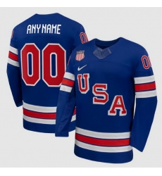 Men USA Active Player Custom Blue 2026 Stitched Jersey Men USA Active Player Custom Blue 2026 Stitched Jersey