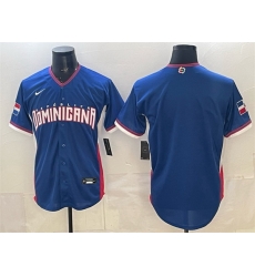 Men Dominican Republic Baseball Blank Royal 2026 World Baseball Classic Stadium Stitched Jersey Men Dominican Republic Baseball Blank Royal 2026 World Baseball Classic Stadium Stitched Jersey