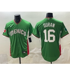 Men Mexico Baseball 16 Jarren Duran Green 2026 World Baseball Classic Stadium Stitched Jersey Men Mexico Baseball 16 Jarren Duran Green 2026 World Baseball Classic Stadium Stitched Jersey