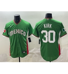 Men Mexico Baseball 30 Alejandro Kirk Green 2026 World Baseball Classic Stadium Stitched Jersey Men Mexico Baseball 30 Alejandro Kirk Green 2026 World Baseball Classic Stadium Stitched Jersey