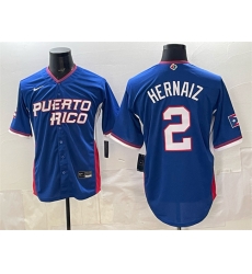 Men Puerto Rico Baseball 2 Darell Hernaiz Royal 2026 World Baseball Classic Road Stadium Stitched Jersey Men Puerto Rico Baseball 2 Darell Hernaiz Royal 2026 World Baseball Classic Road Stadium Stitched Jersey
