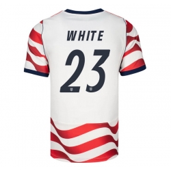 USA 2026 FIFA World Cup Soccer White Jersey Set ( Have Shorts ) Brian White #23