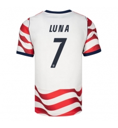 USA 2026 FIFA World Cup Soccer White Jersey Set ( Have Shorts ) Diego Luna #7 USA 2026 FIFA World Cup Soccer White Jersey Set ( Have Shorts ) Diego Luna #7