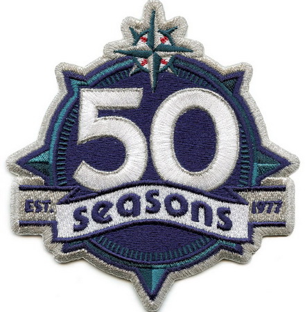 Women Seattle Mariners 50th Anniversary Patch Biaog